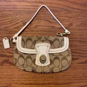 Coach Logo Wristlet